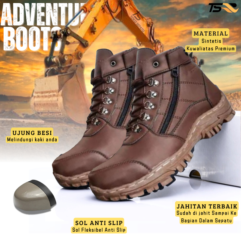 Sepatu Safety Pria Wanita Original sefty shoes proyek kerja lapangan Sefti Kitchen Savety Outdoor PT