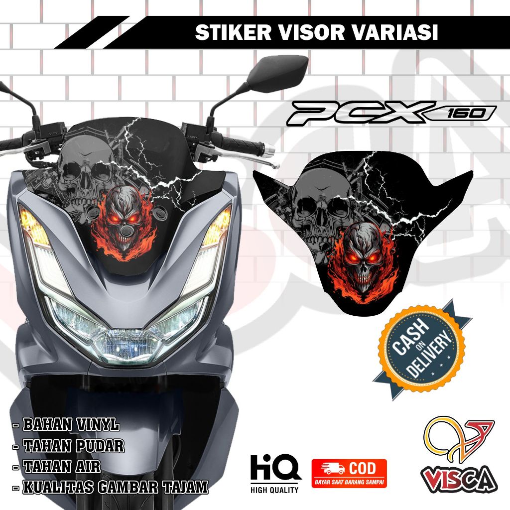 Stiker Visor PCX 160 Variasi 01