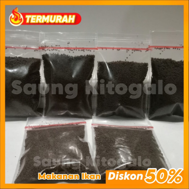 Makanan Ikan Kecil Hias Pakan Pelet Ikan Cupang Guppy Manfish Hias Kecil