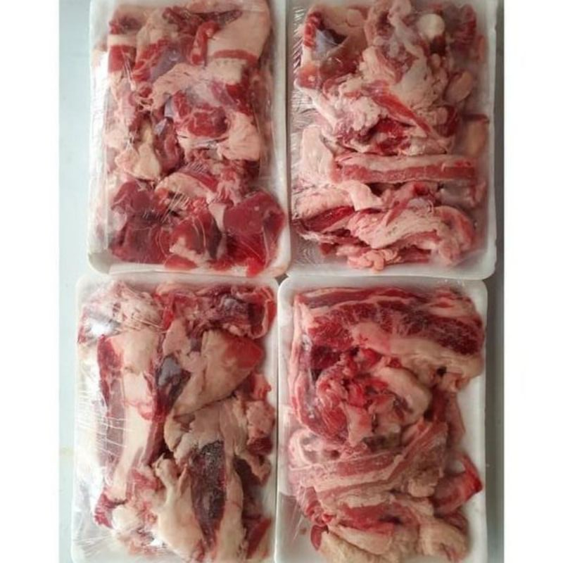 Tetelan sandung lamur sapi 500gr frozen