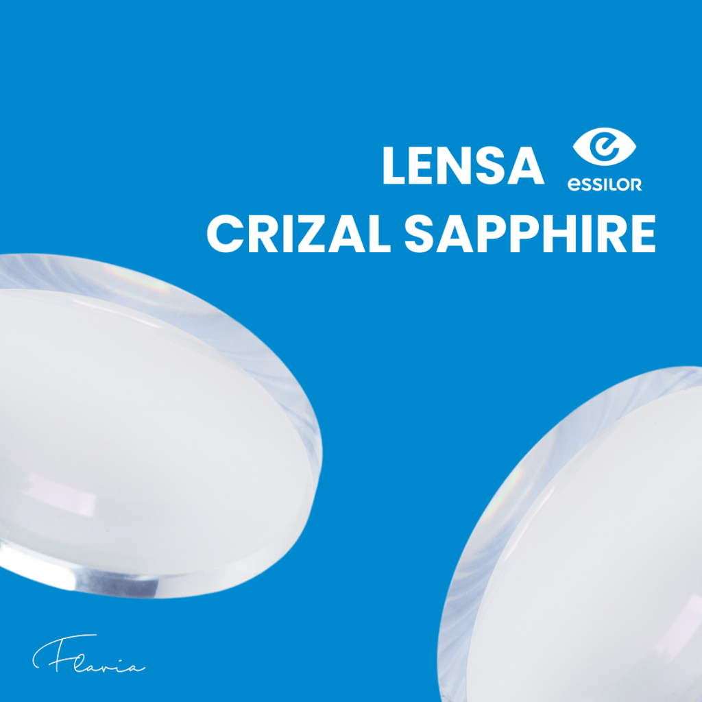 Flavia Eyewar – Lensa Essilor Crizal Sapphire