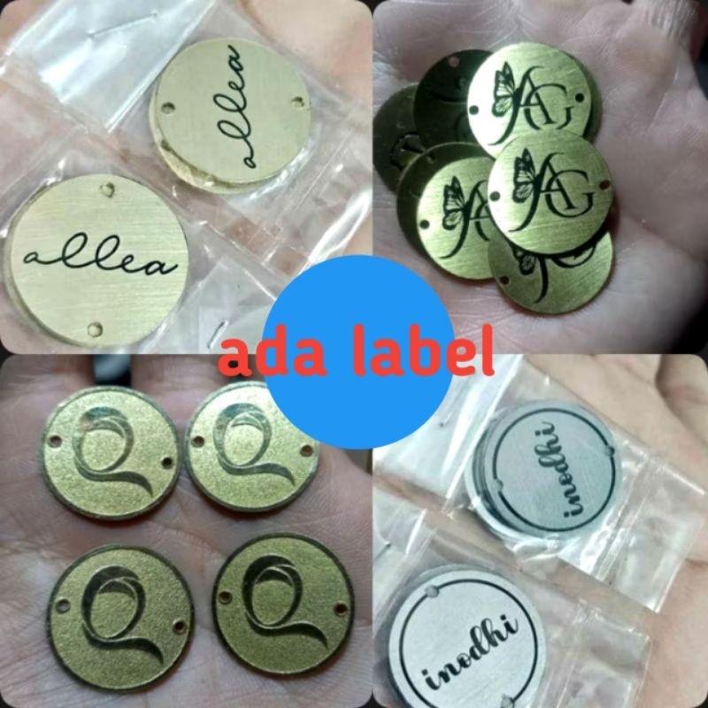 

costum label hijab/label plat hijab besi