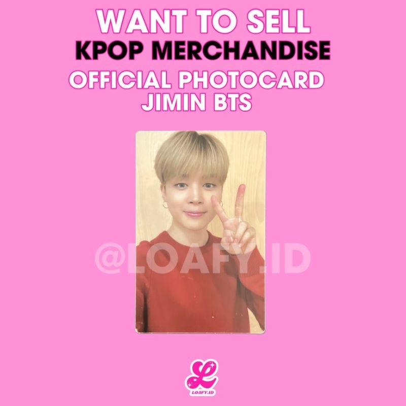 [OFFICIAL] PHOTOCARD BTS JIMIN LUCKY DRAW BE