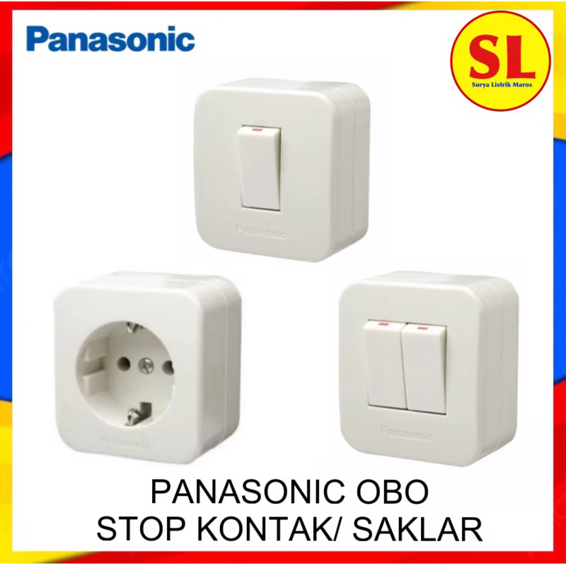 PANASONIC SAKLAR OUTBOW  SERI / STOP KONTAK / SAKLAR ENGKEL