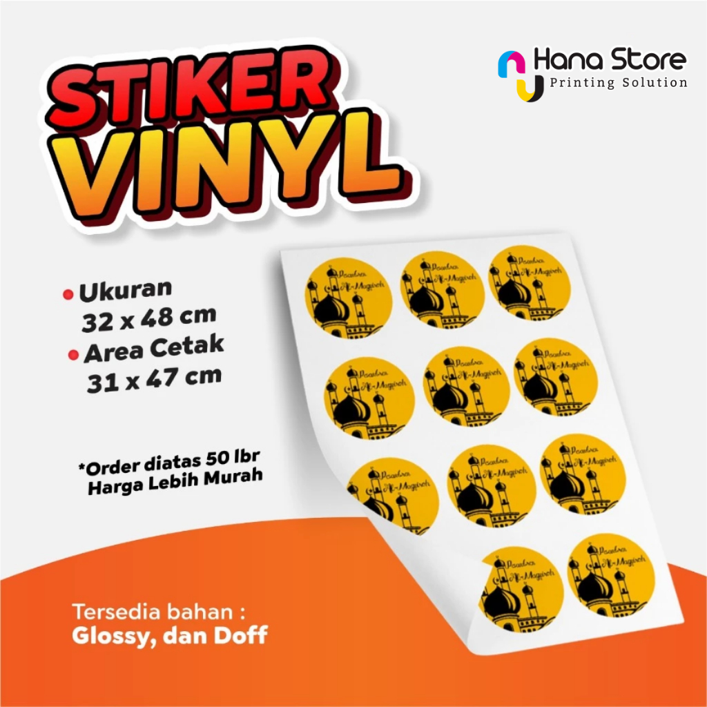 

Cetak Grosir Print Stiker Vinyl Doff / Glossy Premium A3+ Harga Grosir Termurah