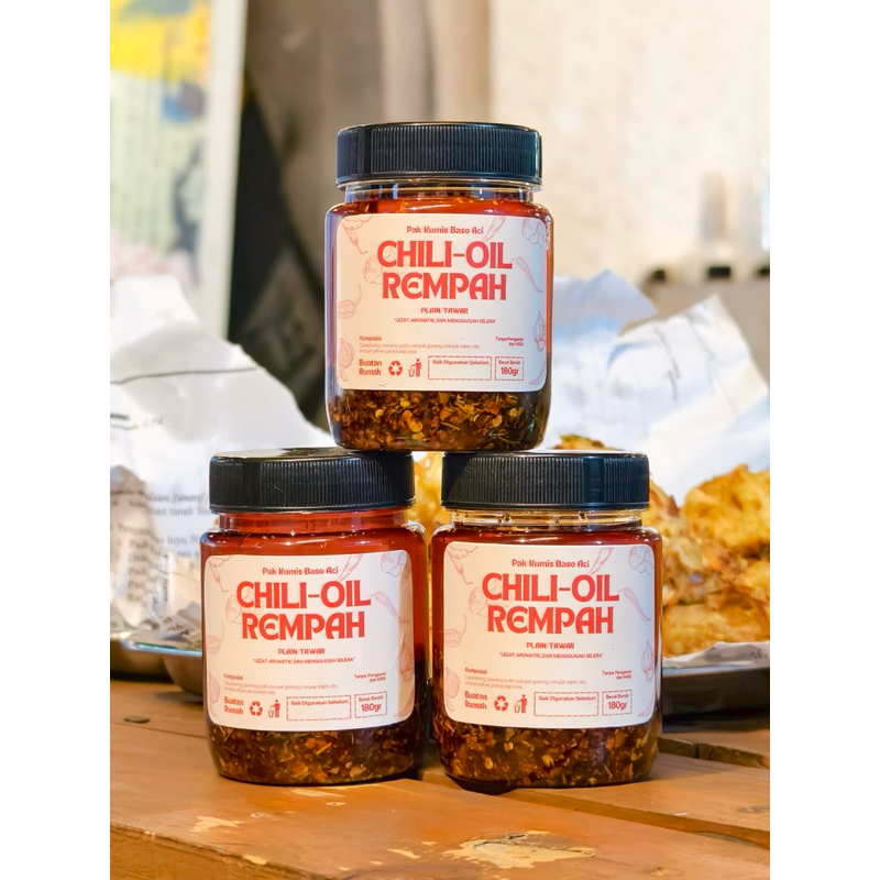 

Chili Oil Rempah Spesial - Pak Kumis Baso Aci 180gr
