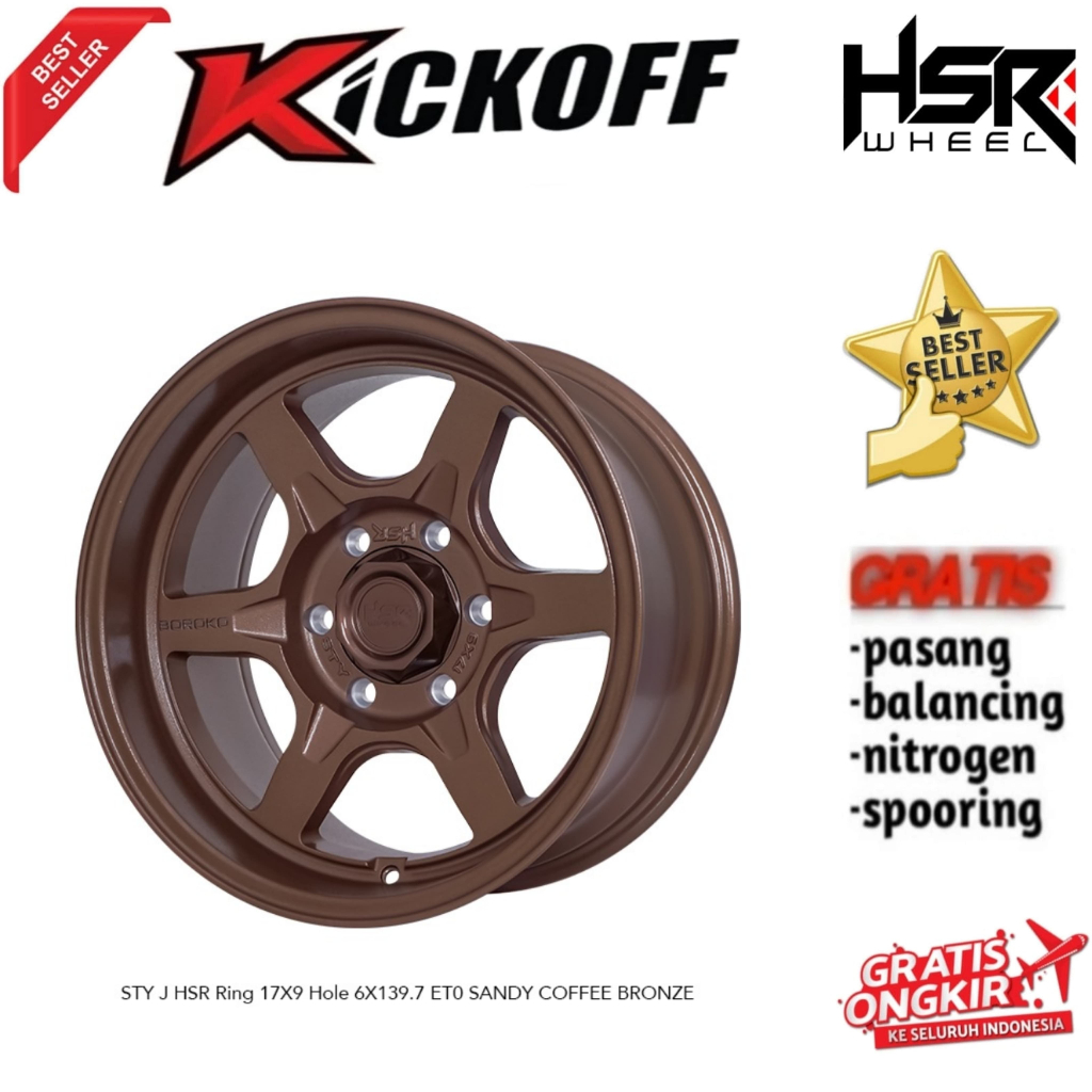 VELG TOKYO HSR ORIGINAL HSR STY R17 TRITON PANTHER HILUX PAJERO DLL