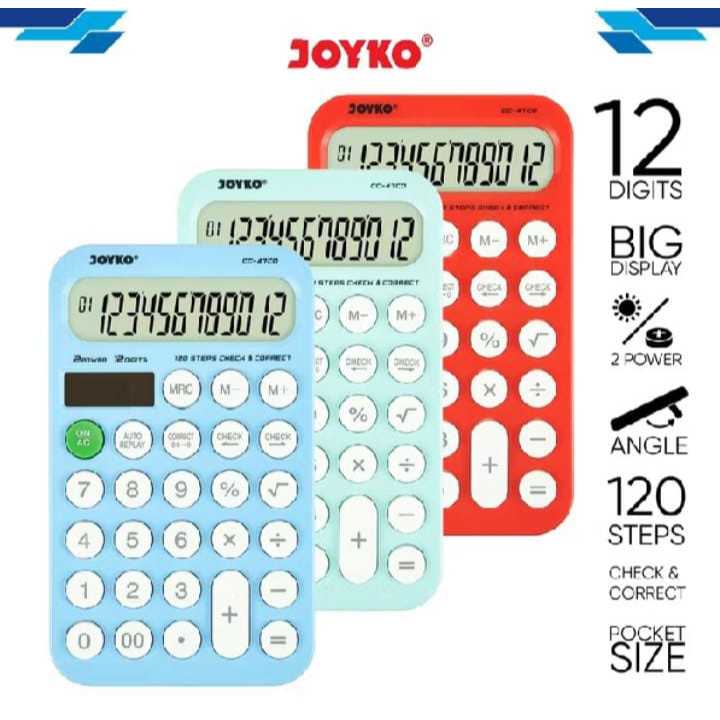 

Calculator Kalkulator Joyko CC-47CO 12 Digits Check Correct