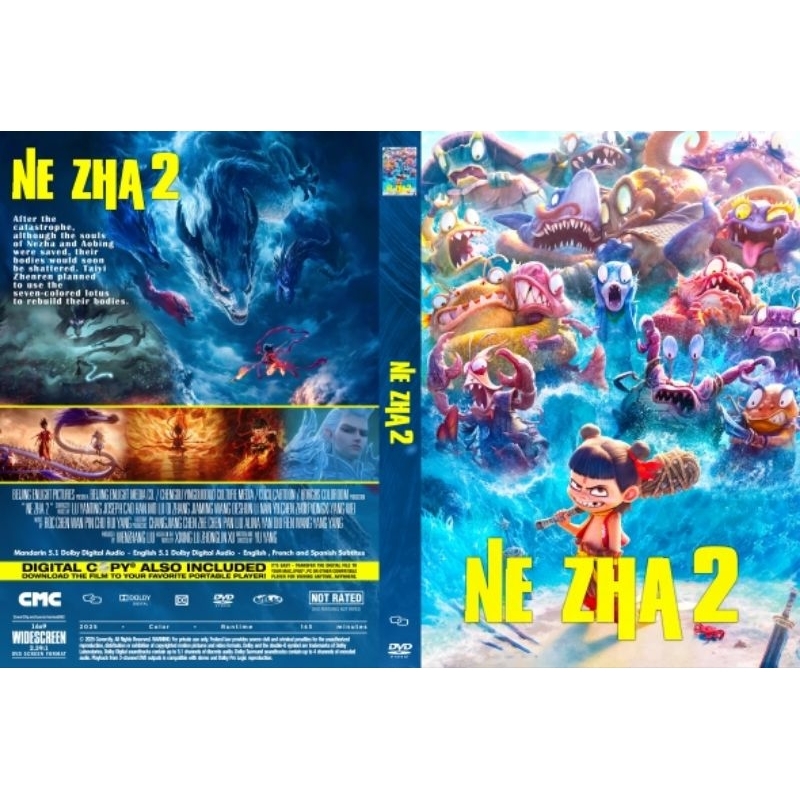 KASET DVD NEZHA-KASET DVD NEZHA-KASET DVD NEZHA REBORN-KASET DVD CARTOON CHINA NE ZHA