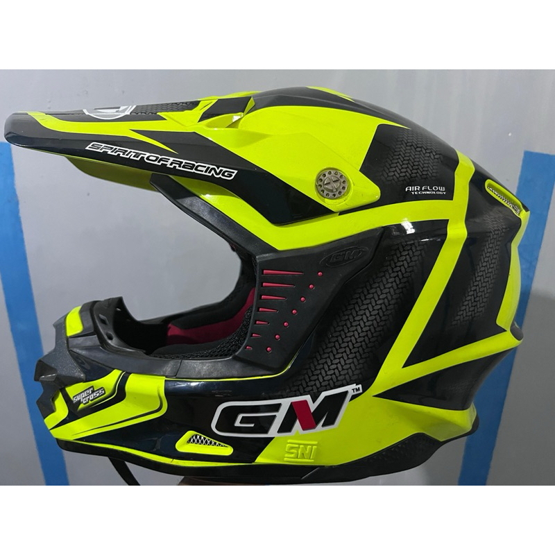 Helm Trail GM CROSS SE TRACKER Yellow Fluo