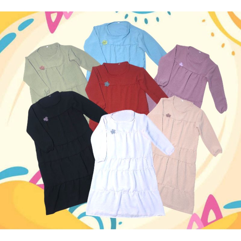 gamis anak syari - baju ngaji anak perempuan
