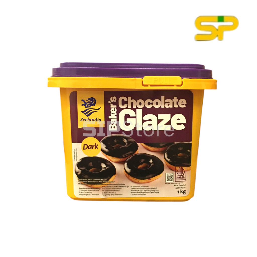 

Zeelandia Baker's Dark Chocolate Glaze 1kg / Topping Kue dan Donut Rasa Coklat / Topping Coklat 1 kg