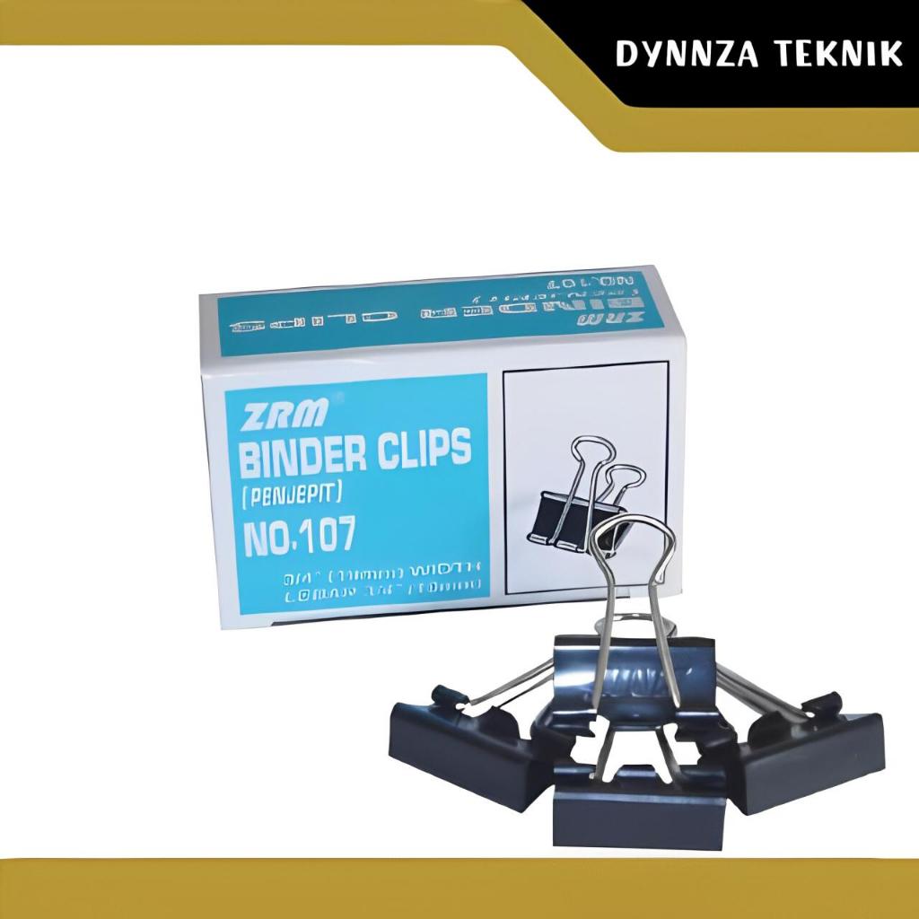 

Binder Clip Paper 107/Penjepit Kertas Hitam ZRM 107