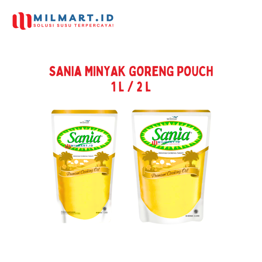

SANIA MINYAK GORENG SAWIT MINYAK MASAK REFILL POUCH 1L/2L LITER COOKING OIL