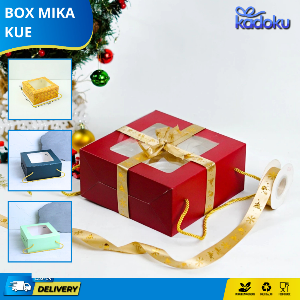 

Box Mika Tali / Box Kue / Box Pudding / Box Makanan / Box Mika Jendela I HD01