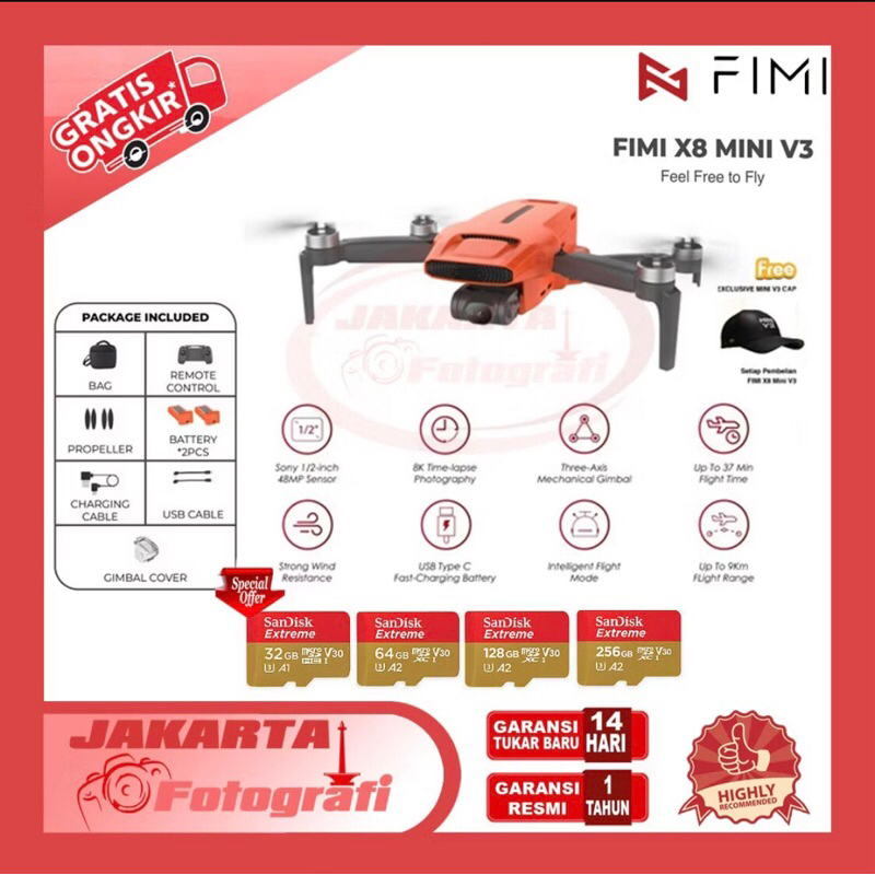 DRONE FIMI MINI 3 SECOND LIKE NEW