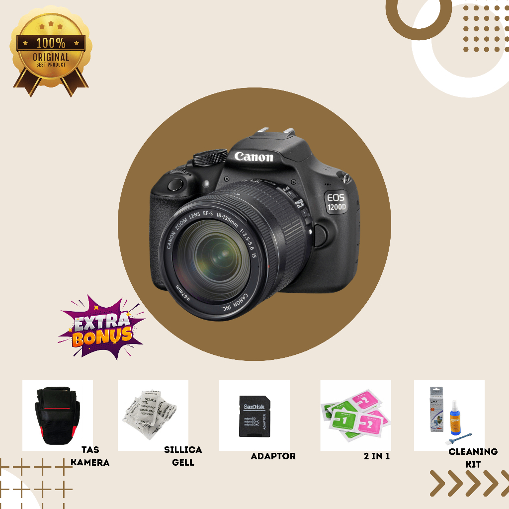 [KAMERA DSLR] CANON EOS 1200D MULUS SECOND BERGARANSI ORIGINAL
