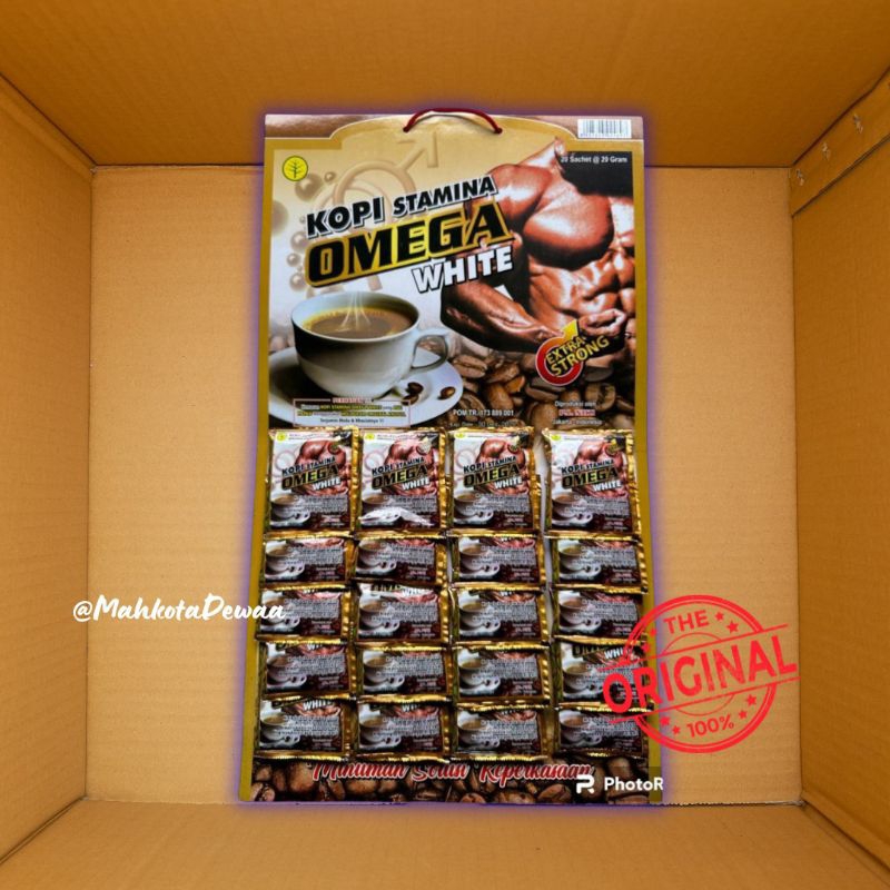 

kopi omega white 1 papan isi 20 sachet 100% original