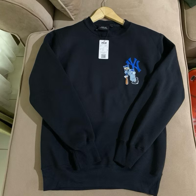 Hoodie MLB original Import Korea - Hoodie MLB - Hoodie Hitam Laki Laki - Hoodie Pria Hitam Base Ball