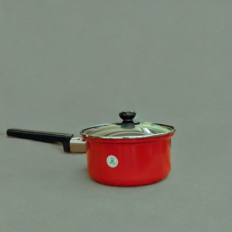 Panci sauce pan teflon / panci gagang teflon tutup kaca