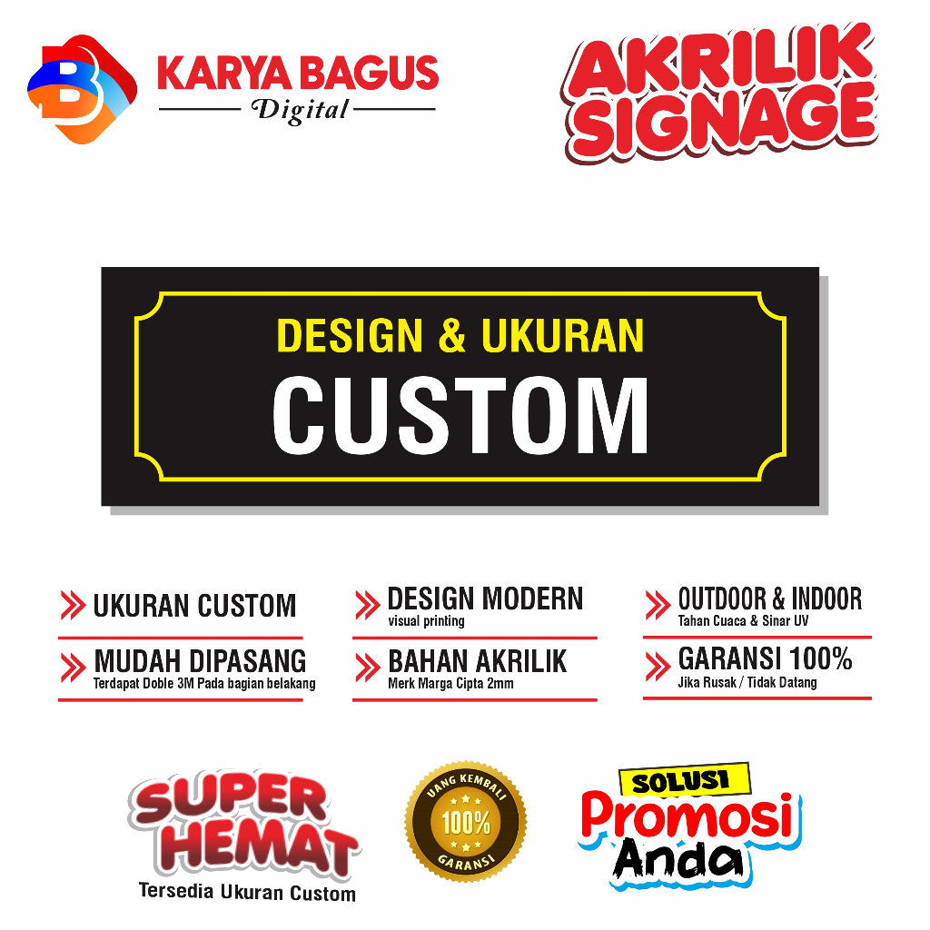 

akrilik custom | custom ukuran | custom design