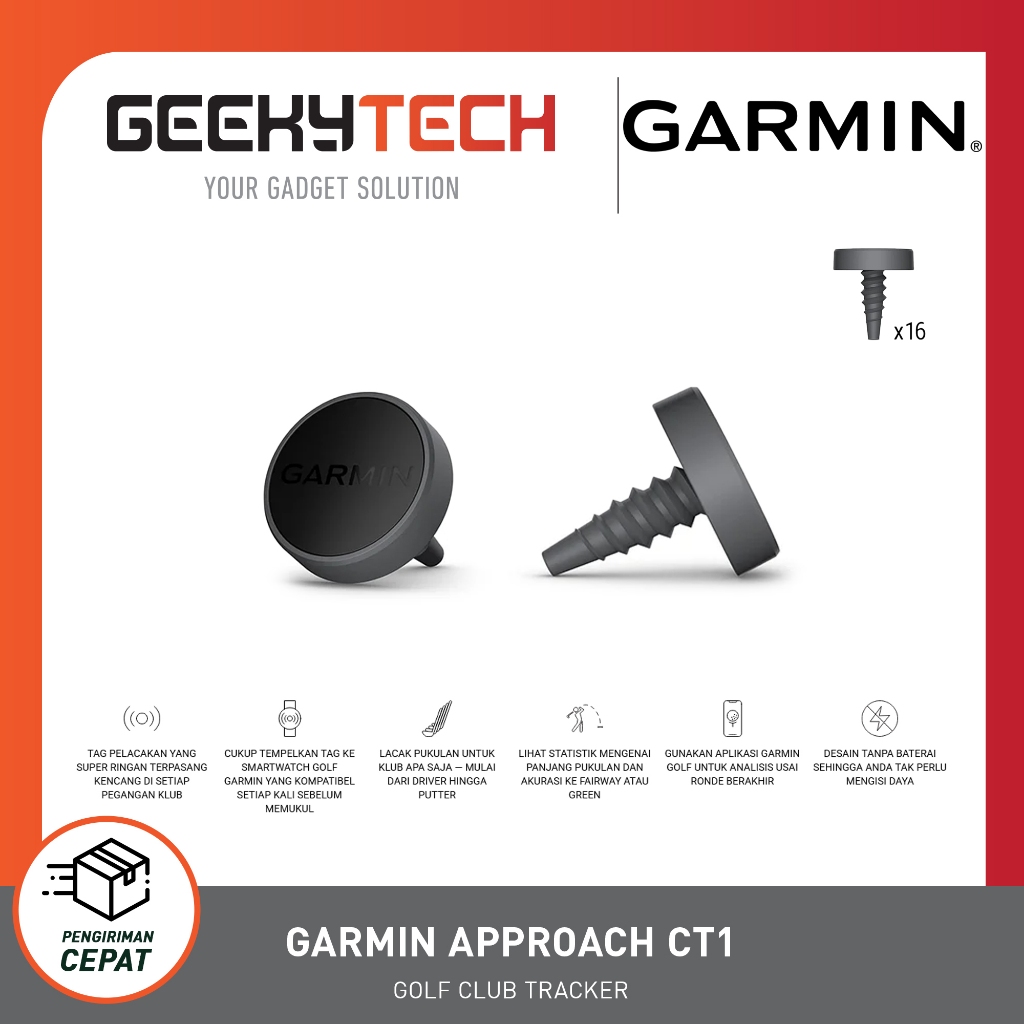 Garmin Approach CT1 / Garmin Approach CT 1 Tag Pelacakan Club - Garansi RESMI TAM