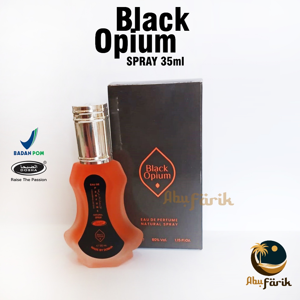[Spray 35ml] Dobha Parfum BLACK OPIUM Parfum Pria dan Wanita | Perfume Original | parfume BPOM