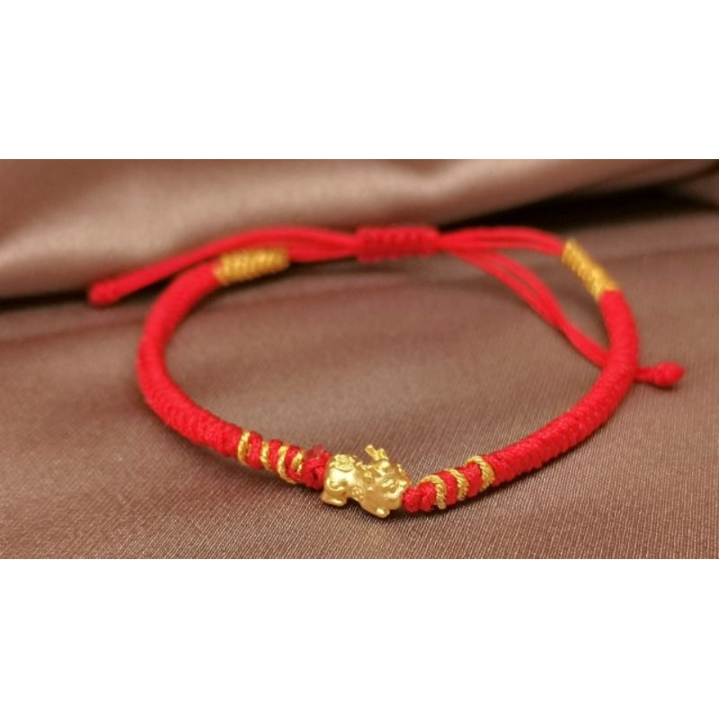 Gelang Emas Asli Naga 24K Hongkong 999% Tali Hoki