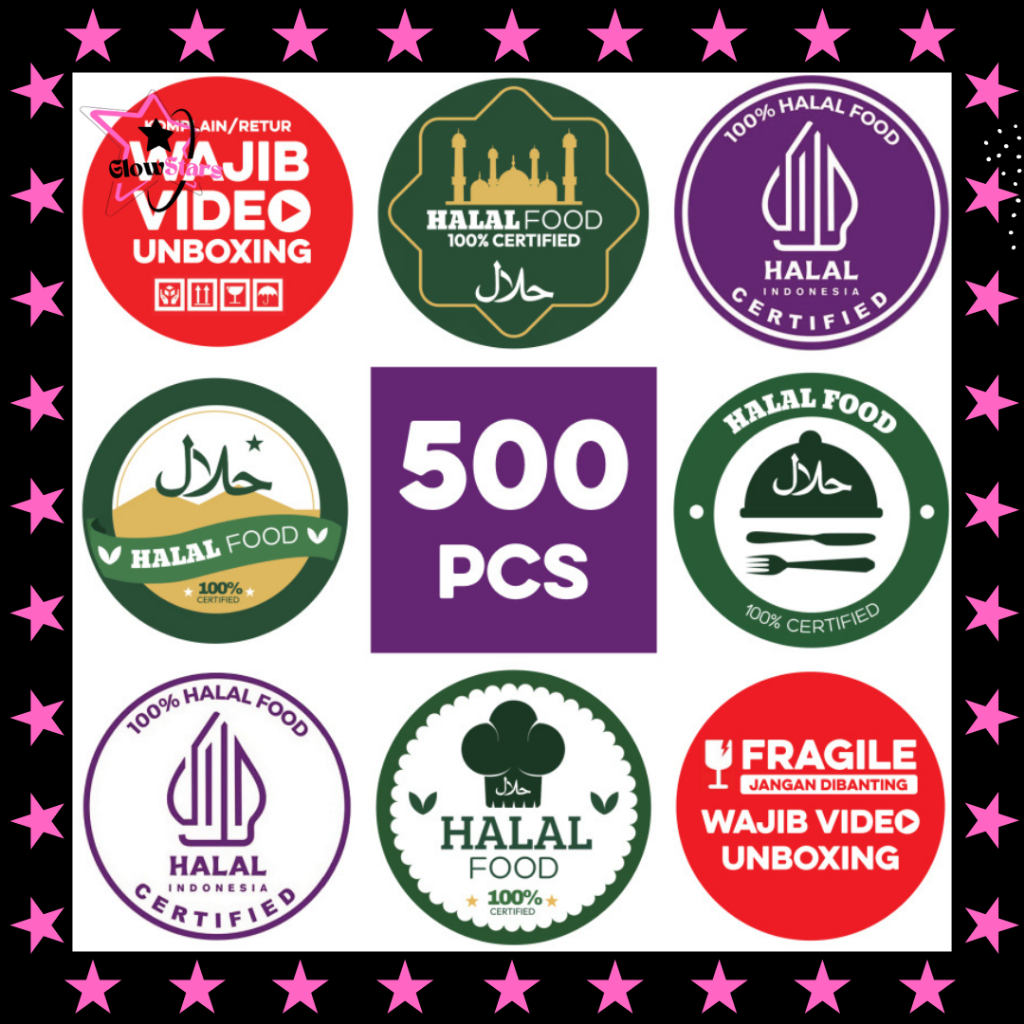 

Stiker Roll 2,5cm 500pcs Stiker Halal Makanan dan Wajib Video Unboxing untuk Seller Online ST001