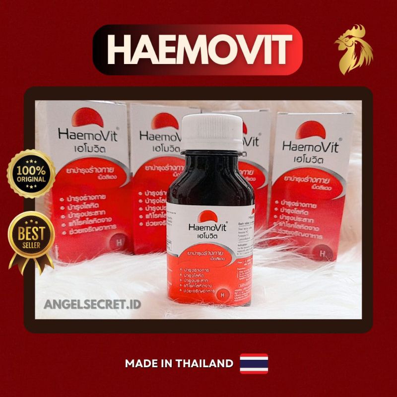 HaemoVit Obat/Vitamin Ayam Isi 100 butir Asli Import Thailand