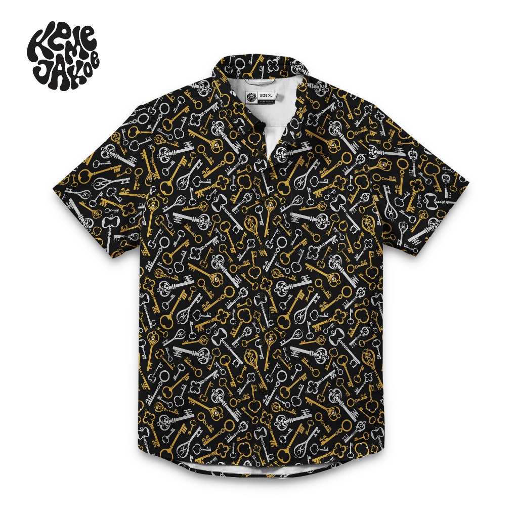 KEYSCAPE Premium Full Printing Kemeja Hawai Pria Wanita Motif Bisa Satuan Kemejakoe Shirt