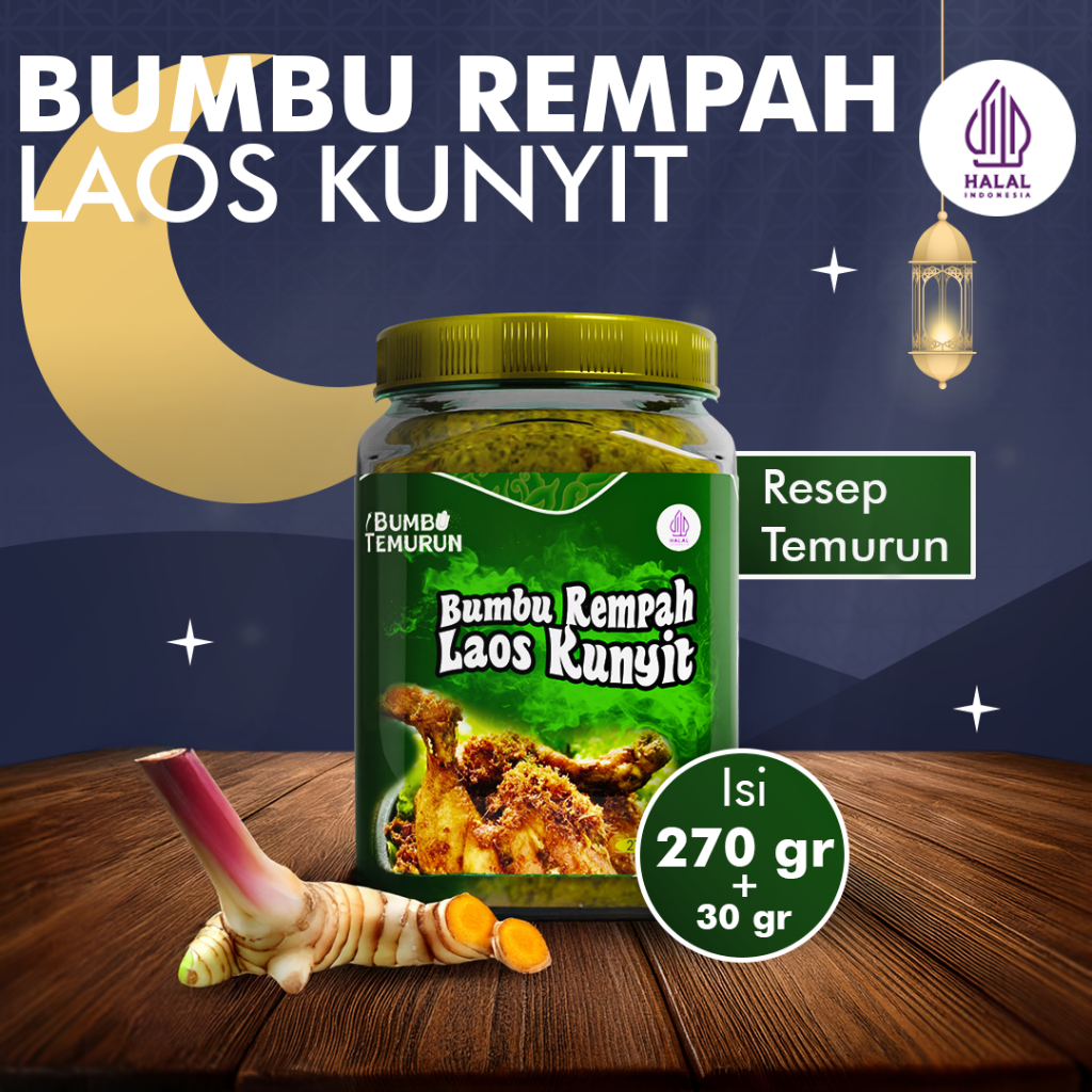 

Bumbu Rempah Laos Kunyit 300gr | Bumbu Temurun
