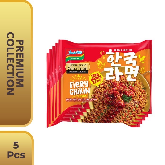 

KOREAN SERIES INDOMIE FIERY CHICKIN ISI 5 PCS PREMIUM COLLECTION