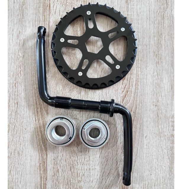 As Tengah Crank Sepeda Anak-anak satu set piring+mangkok+as