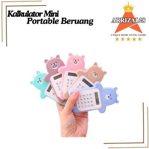 

*KALKULATOR MINI PORTABEL BEAR BERUANG