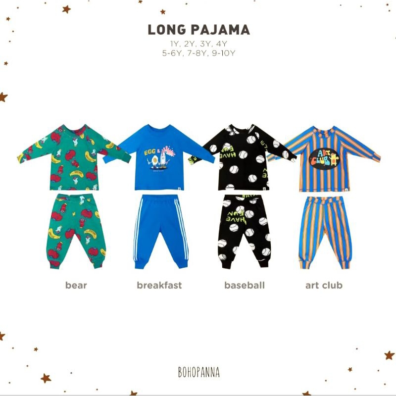 BOHOPANNA - LONG PAJAMA - PAJAMA PANJANG ANAK
