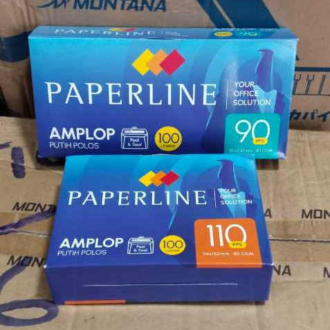 

Amplop panjang dan pendek / Amplop Paperline 90 / Putih / Polos / 80 gsm /(1pak)