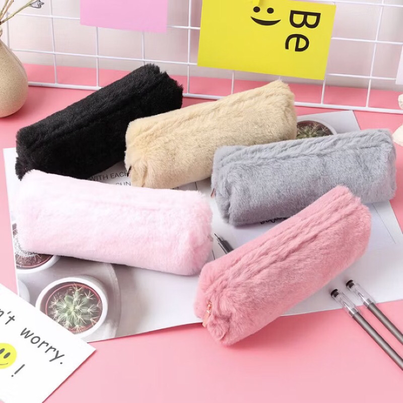 

PENCIL CASE FUR - TEMPAT PENSIL BULU MODEL KOREA