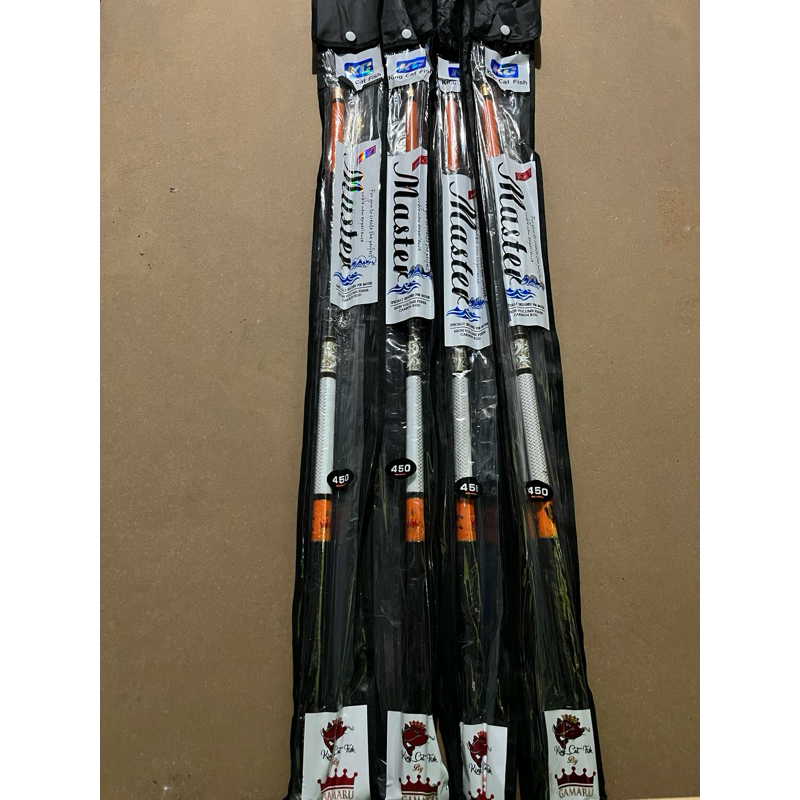 TEGEK KING CAT FISH MASTER Logo lele panjang 450 carbon original