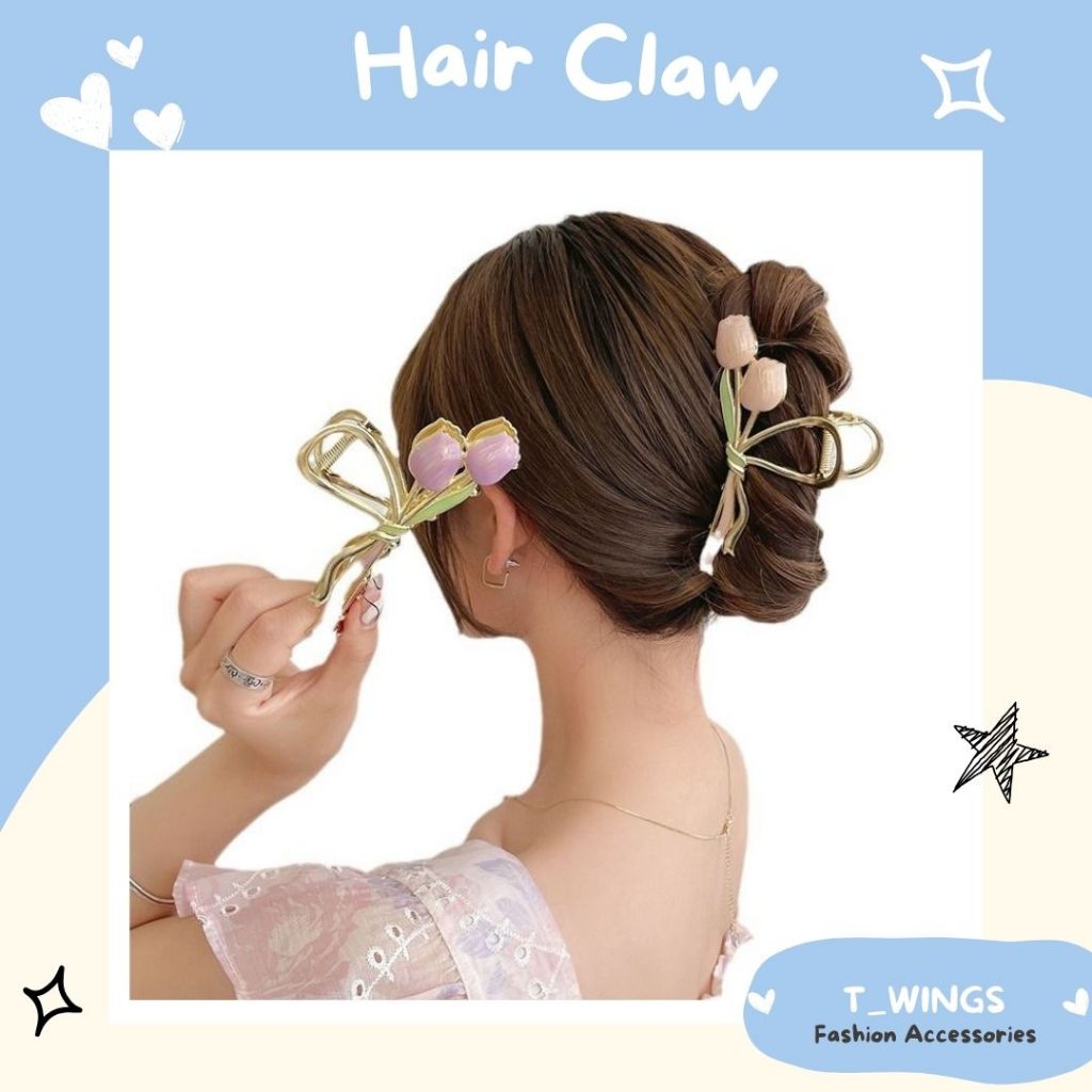 [ TWJ_026 ] Jedai Rambut Besi Bunga Tulip