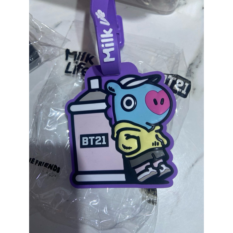 lugage bag tag koper / tas ungu bt21