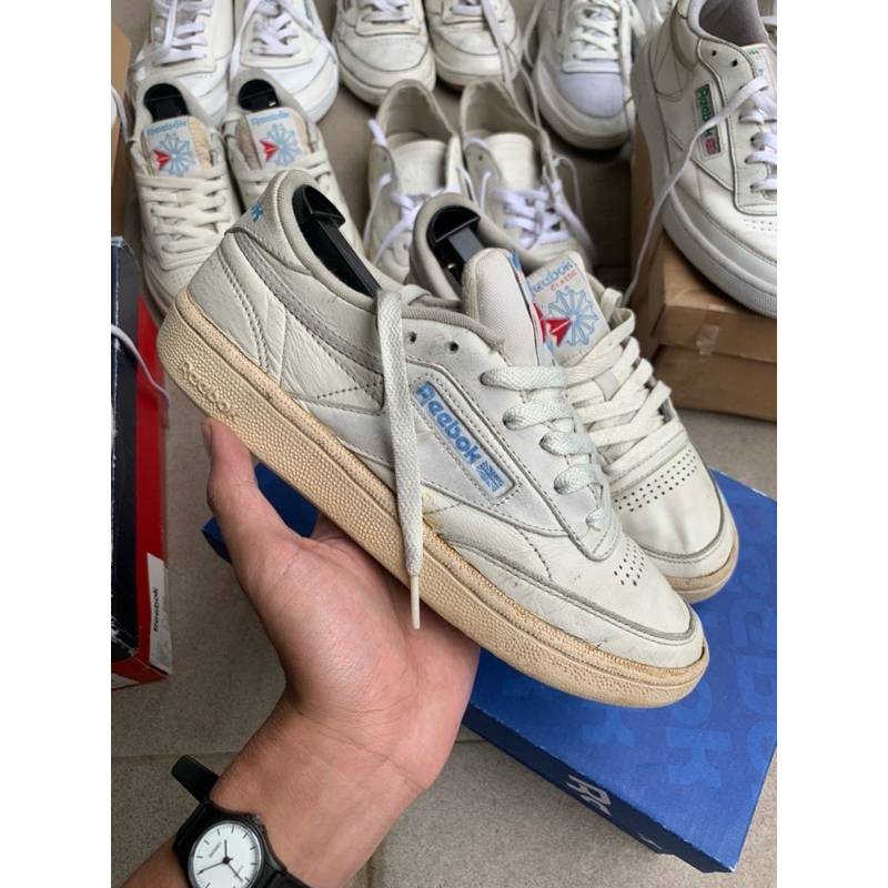 Vintage Reebok Club C85 Light Blue