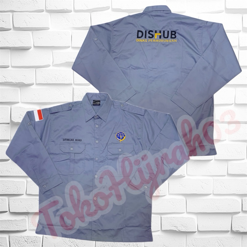 KEMEJA PDH DISHUB DINAS PERHUBUNGAN BIG SIZE KEMEJA DISHUB KEMEJA KERJA DISHUB SERAGAM DISHUB DINAS 