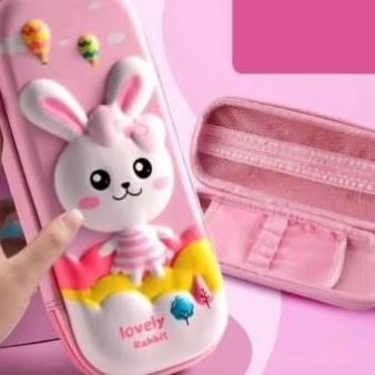 

Wenwen PRELOVED - Lovely Rabbit Aesthetic pencil box with many function.