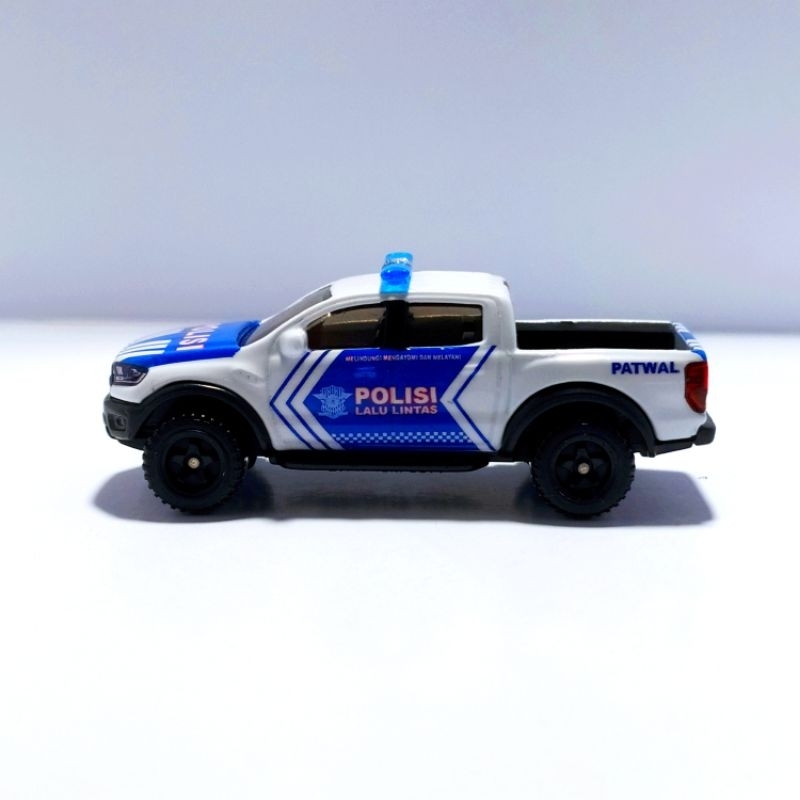 DIECAST HOTWHEELS FORD RANGER RAPTOR CUSTOM MOBIL POLISI INDONESIA