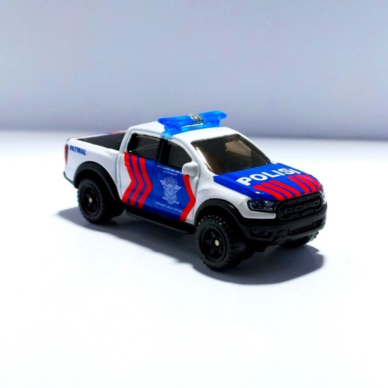 DIECAST HOTWHEELS FORD RANGER CUSTOM MOBIL POLISI INDONESIA PATWAL