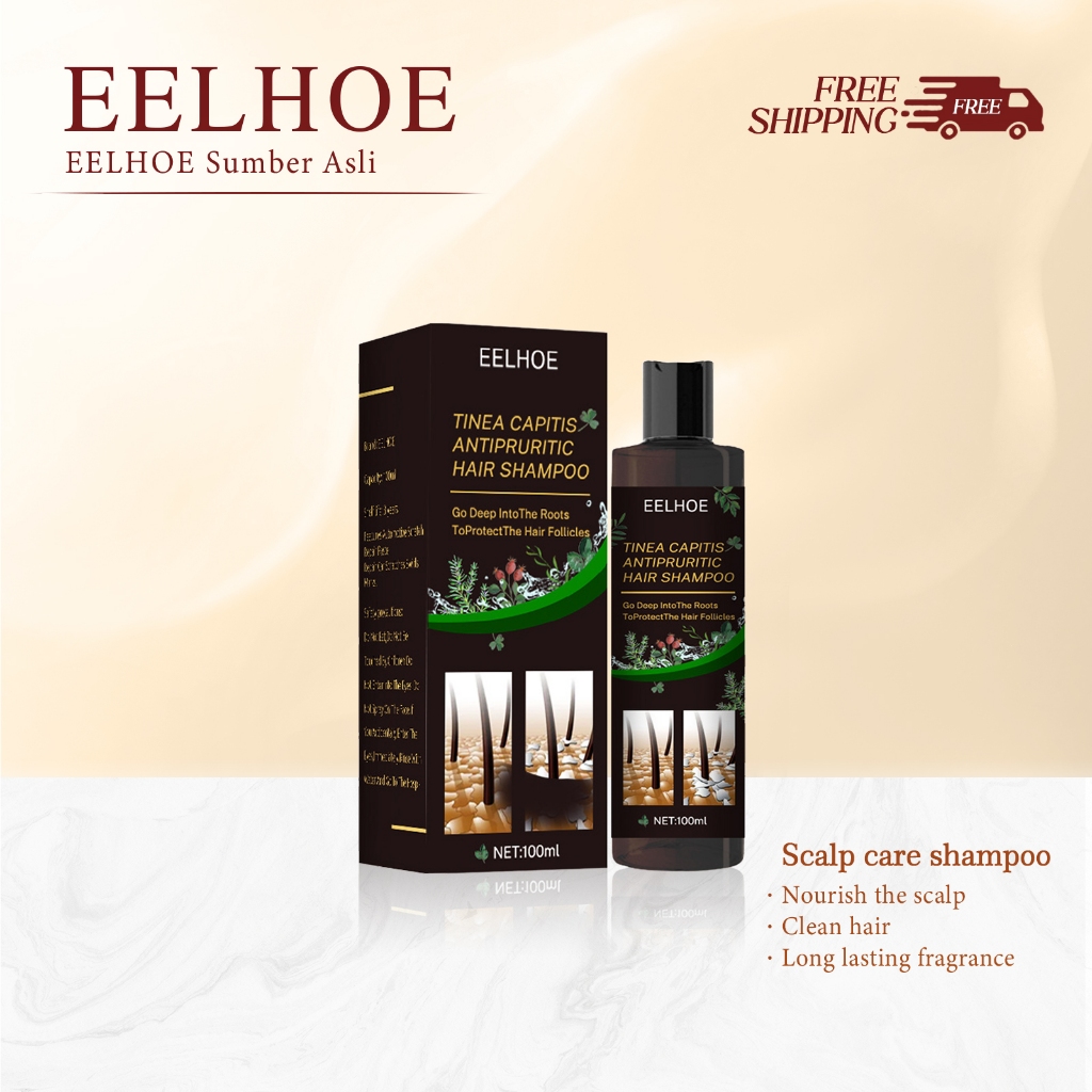 EELHOE Shampoo Psoriasis 100ml Shampoo Penghilang Ketombe Oil Control