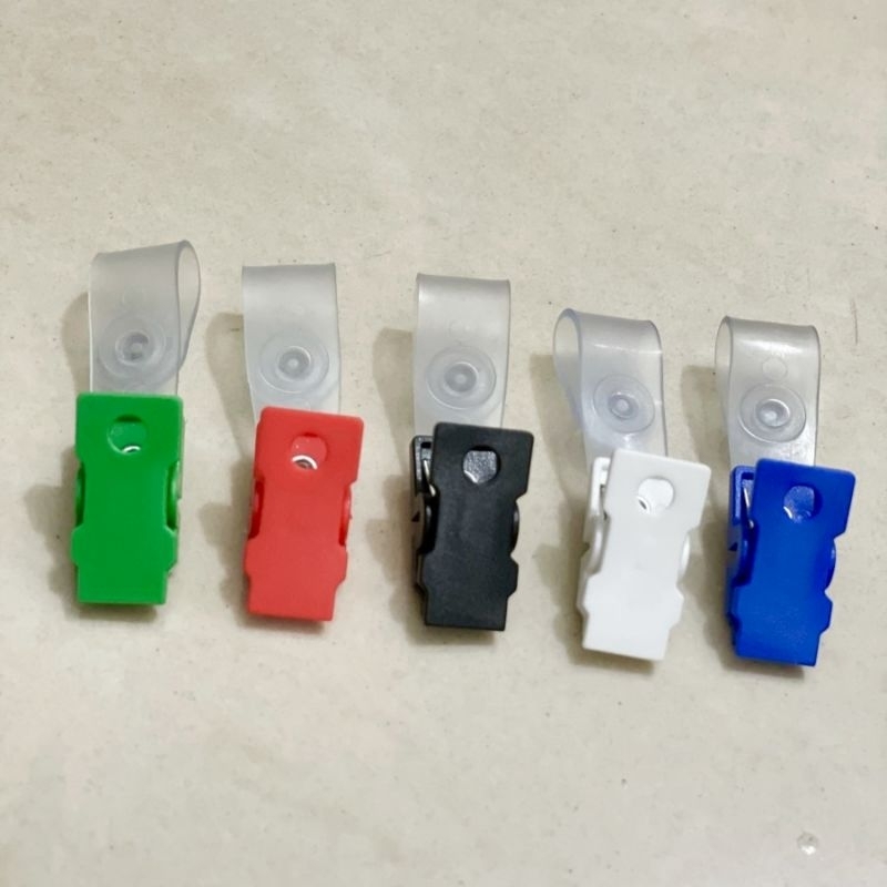 Jepit ID Card Plastik / Jepit Buaya / ID Badge Holder Clips