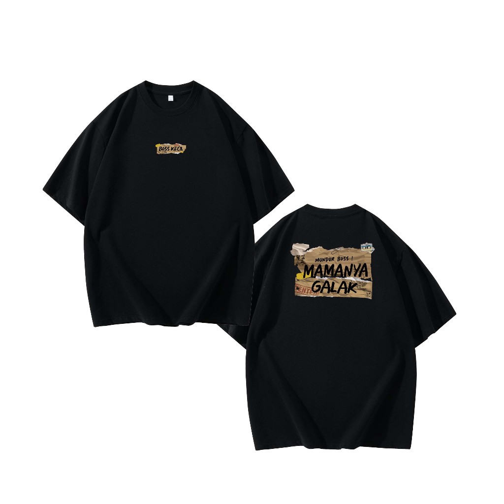 Kaos Streetwear "MUNDOR BOSS" - Desain Kontras Hitam-Putih + Pesan Menohok