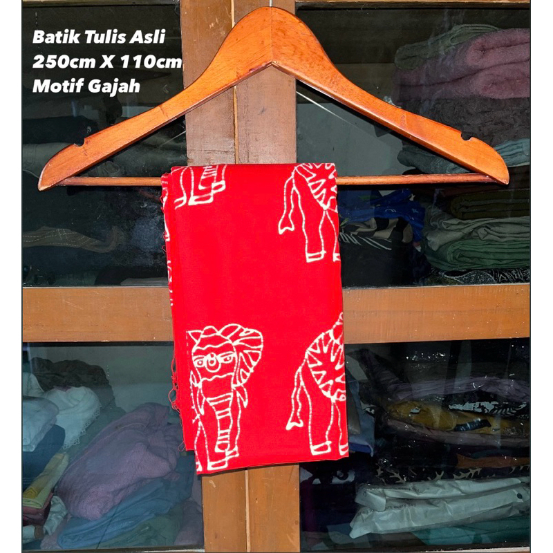 ***New*** Batik Tulis Bahan Kain katun batik tulis asli motif gajah